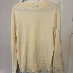 Everlane Men's Off-White Crewneck Sweater